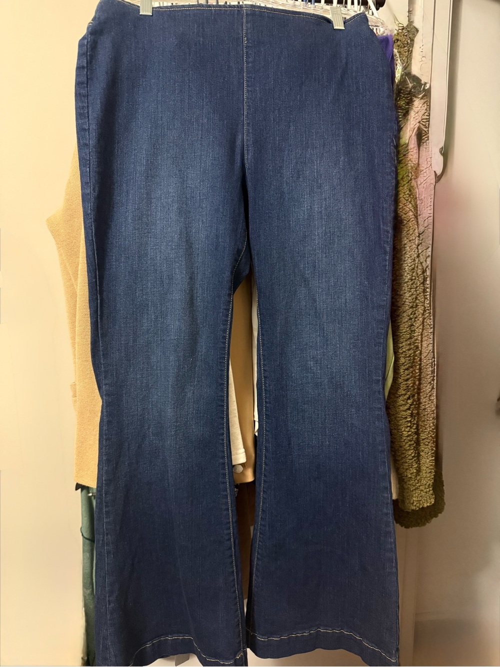 INC Pull On Dark Blue Women's Flared Jeans- Worn Once!